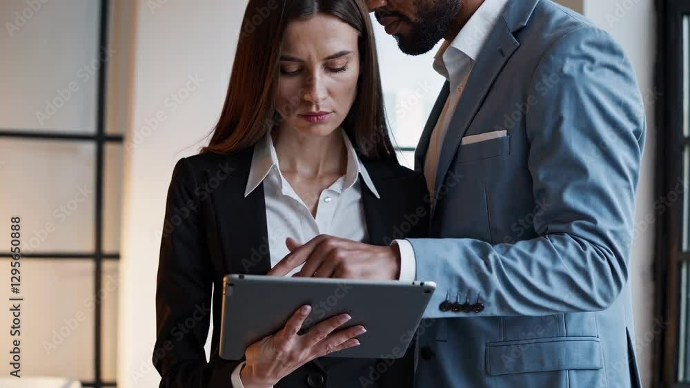 The Business Professionals with Tablet The Business Professionals with Tablet
