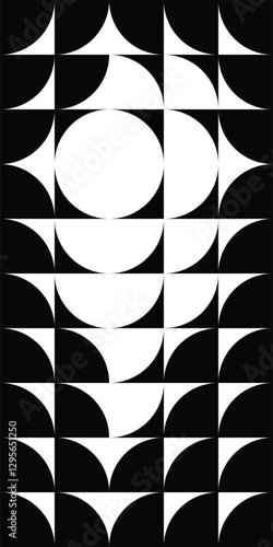 Geometric pattern is a blac...