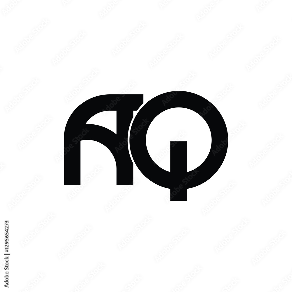 AQ monogram logo design letter text name symbol monochrome logotype alphabet character simple logo AQ monogram logo design letter text name symbol monochrome logotype alphabet character simple logo