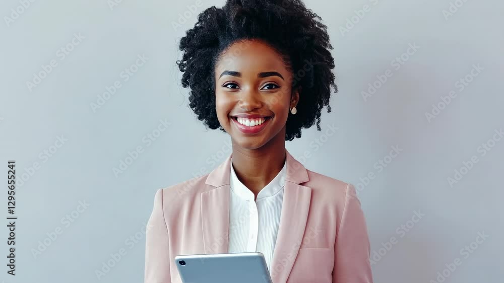 The Professional Woman with Tablet The Professional Woman with Tablet
