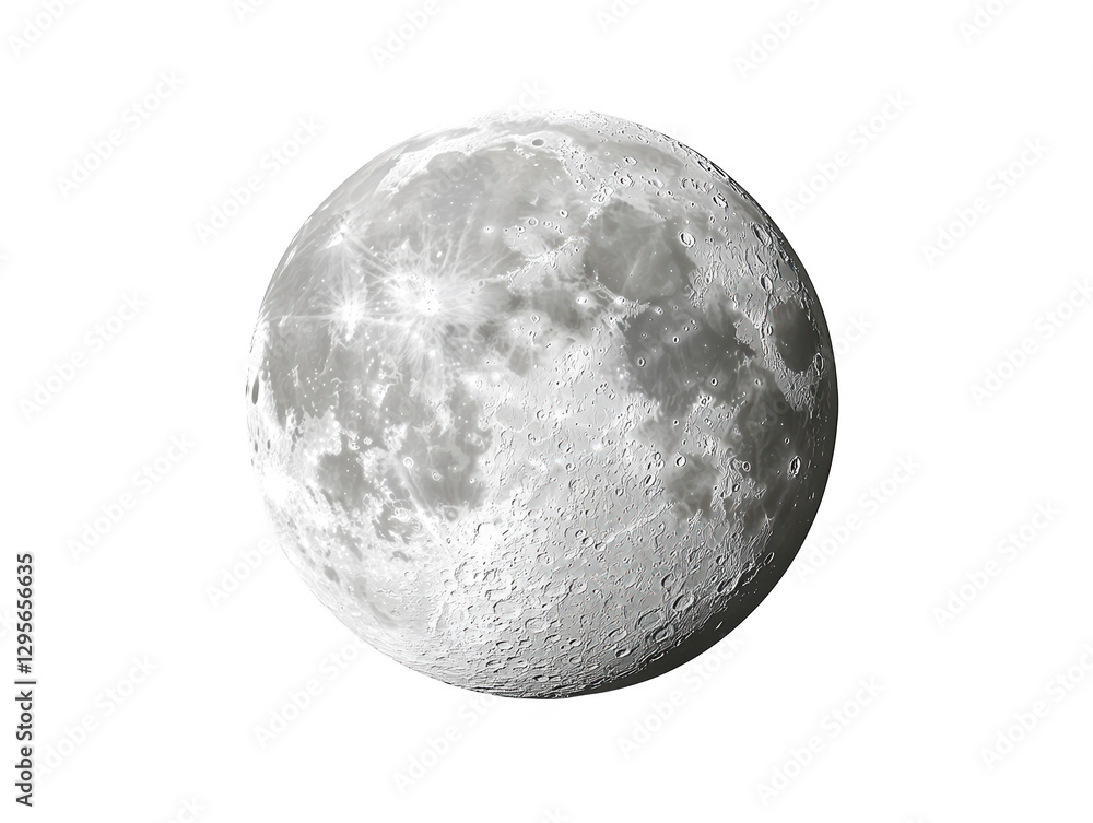 A detailed image of the moon showcasing its surface features, craters, and texture. A detailed image of the moon showcasing its surface features, craters, and texture.