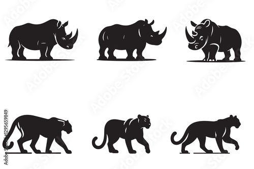Wild Animal Silhouettes
