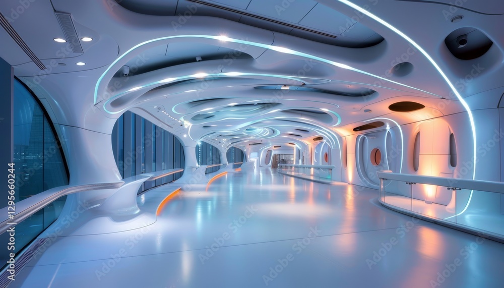 Showcasing modern urban spaces futuristic architectural design Showcasing modern urban spaces futuristic architectural design