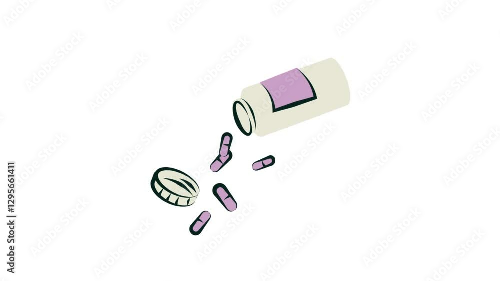 Medical Pills icon. medicine icon. 4k animation video. medical concept isolated on transparent background.
Medical Pills icon. medicine icon. 4k animation video. medical concept isolated on transparent background.
