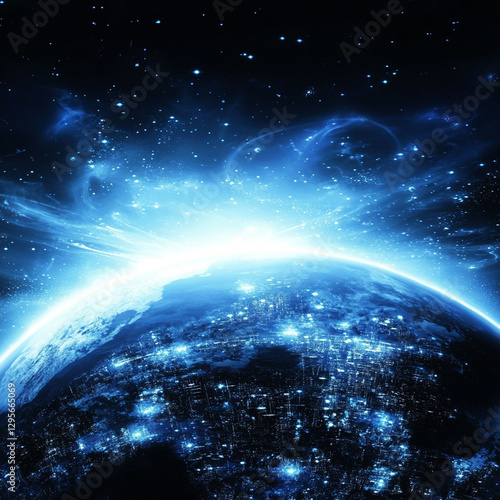 planet earth in space