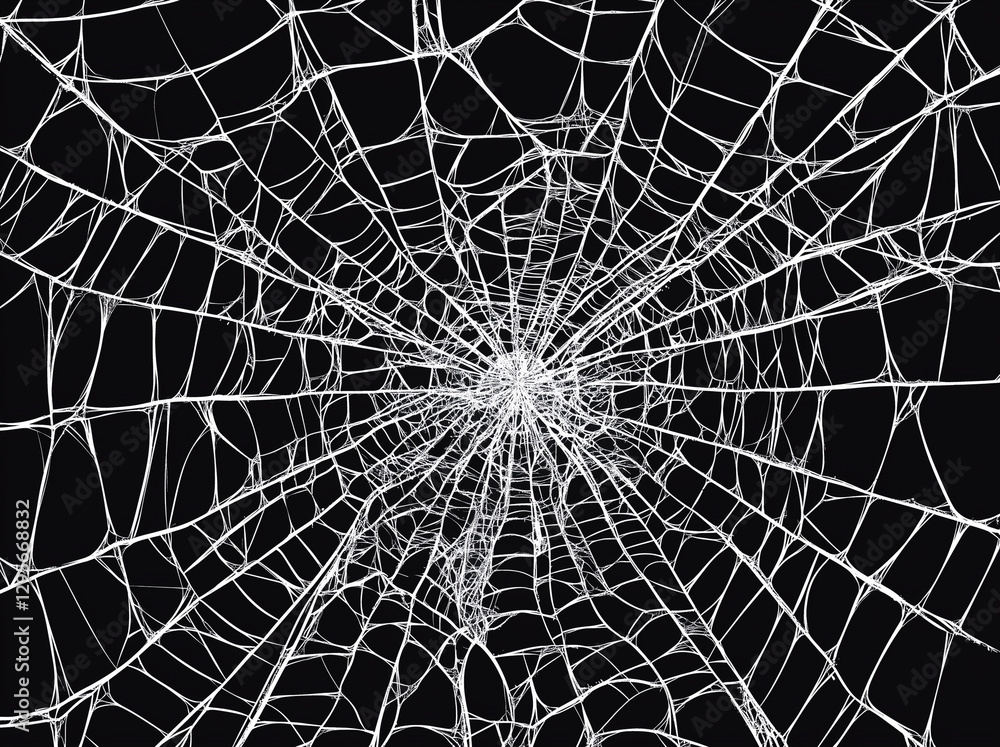 Intricate Spiderweb Texture Halloween Background Nature Design Spooky Web Pattern Black and White Intricate Spiderweb Texture Halloween Background Nature Design Spooky Web Pattern Black and White