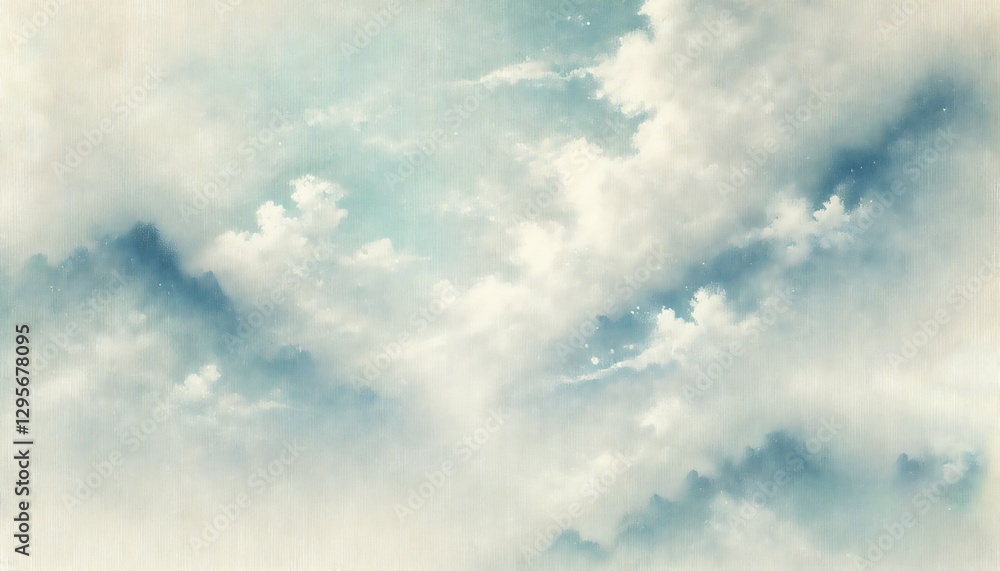 Obraz premium 和紙 ぼかし 背景 テクスチャ 柔らかい 幻想的