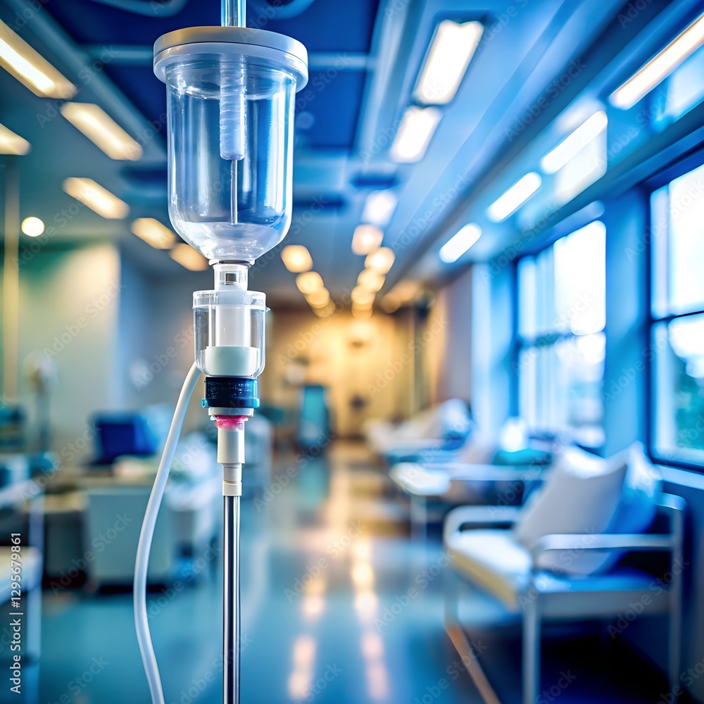 Close up medical intravenous hospital background Close up medical intravenous hospital background