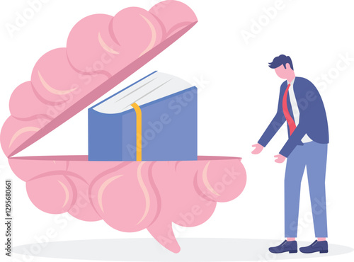 Social media illustration, business concept, web design

