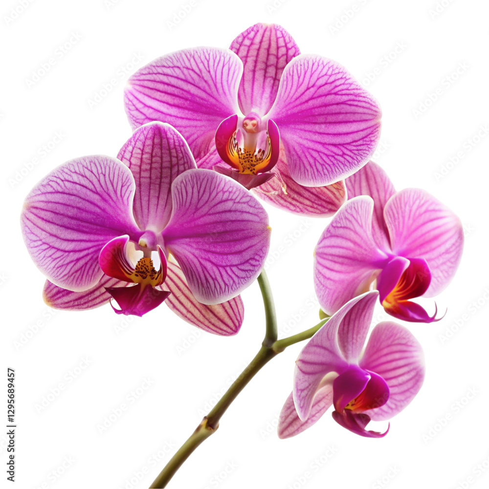 Obraz premium pink orchid isolated on white