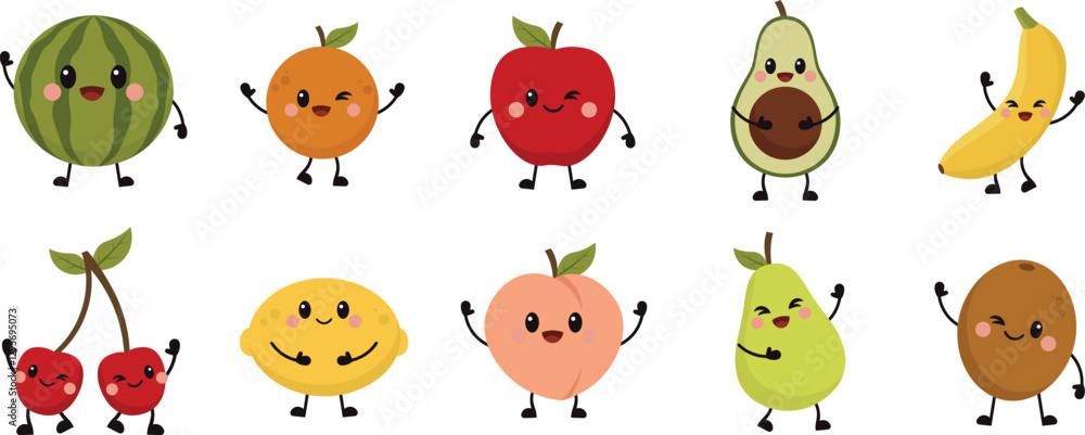Obraz premium Happy Fruit