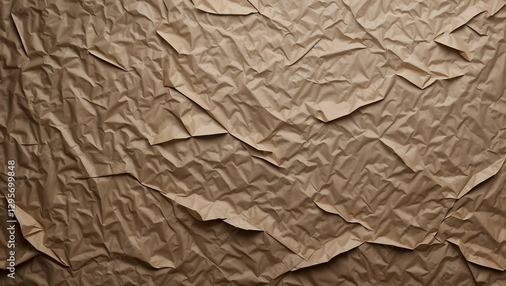 Fototapeta premium crumpled brown paper background