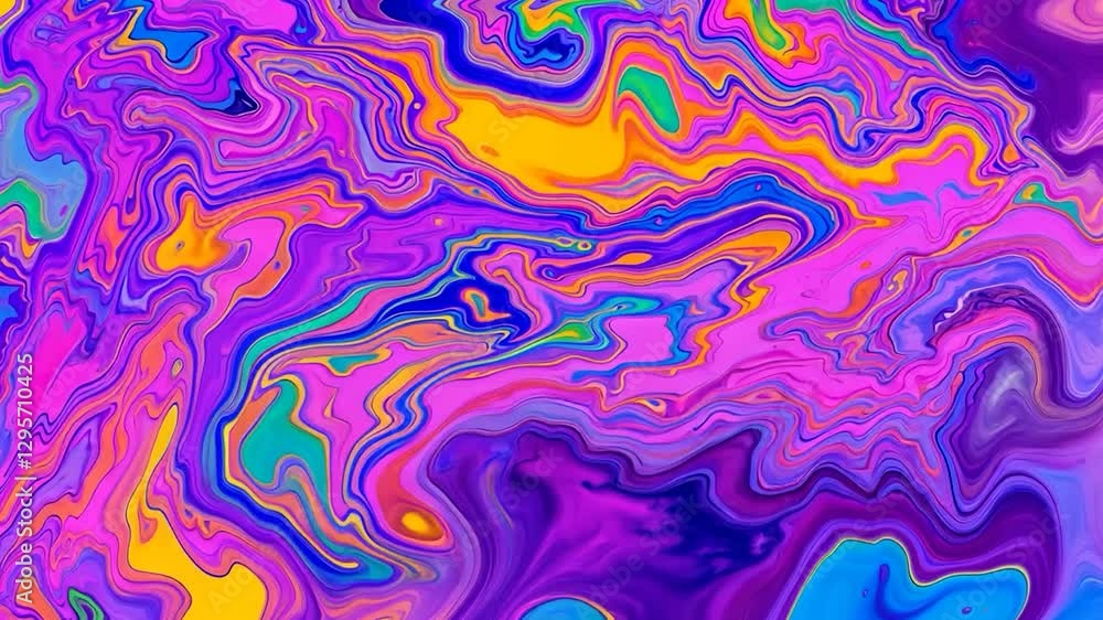 Psychedelic Vibrant Swirls: Abstract Liquid Art Psychedelic Vibrant Swirls: Abstract Liquid Art