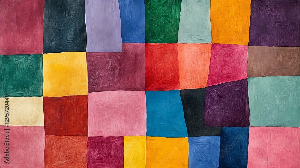 Fototapeta premium Colorful abstract geometric squares