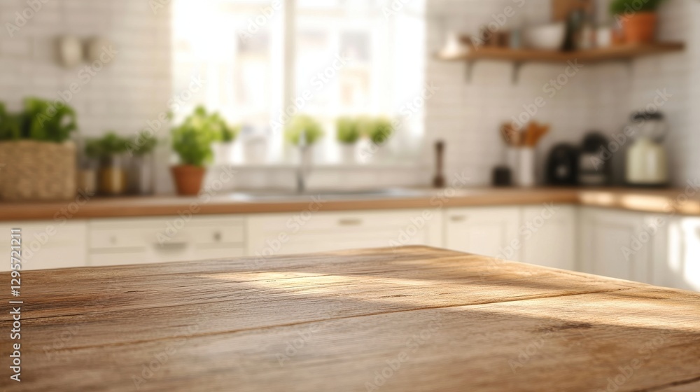 Natural light fills a cozy kitchen with wooden countertops and potted plants creating a warm and inviting atmosphere Natural light fills a cozy kitchen with wooden countertops and potted plants creating a warm and inviting atmosphere