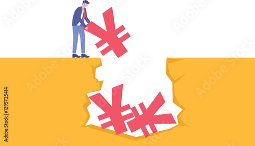 Social media illustration, business concept, web design

