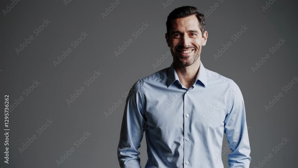 The Smiling Man in Shirt The Smiling Man in Shirt