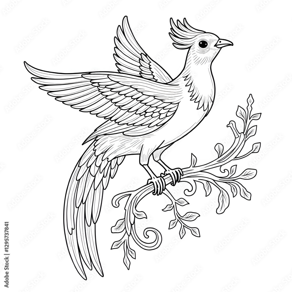 Fototapeta premium vector illustration of a bird