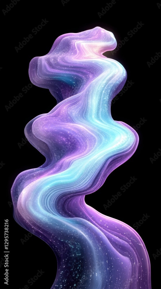 Magical swirling abstract light pattern blending purple blue colors Magical swirling abstract light pattern blending purple blue colors