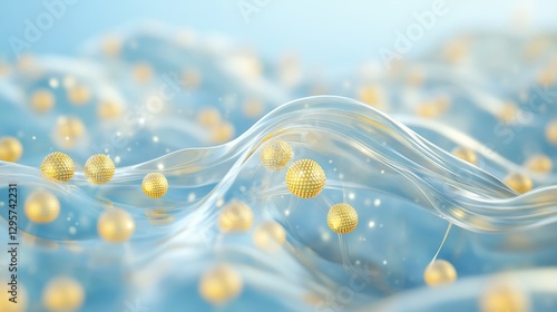 Minimalistic Composition of Palmitoyl Tripeptide in Abstract Design