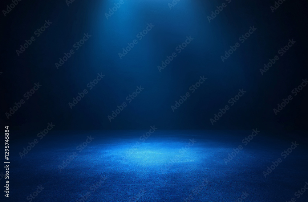 Fototapeta premium Dark blue background, simple and clean, with small scratches at the bottom of the screen. The entire scene is dark blue in color, creating an atmosphere that feels mysterious or ancient