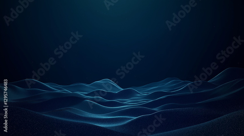 Dark blue background, simple and clean, with small scratches at the bottom of the screen. The entire scene is dark blue in color, creating an atmosphere that feels mysterious or ancient