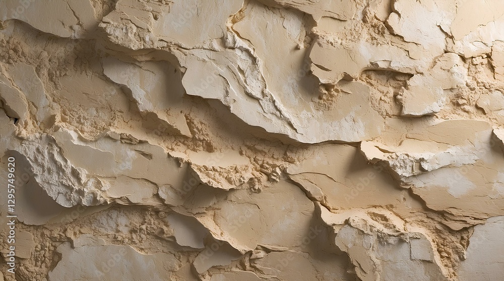 Fototapeta premium Rustic Textured Wall Background | Cracked Plaster, Weathered Surface & Earthy Tones | Vintage, Artistic, and Natural Patterns for Wallpaper, Template, Slide, or PowerPoint Design