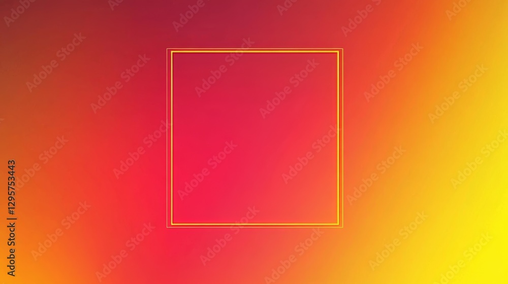 Vibrant gradient background in red and yellow, featuring a blank square perfect for adding text or images. Ideal for social media, banners, posters, and more! Vibrant gradient background in red and yellow, featuring a blank square perfect for adding text or images. Ideal for social media, banners, posters, and more!