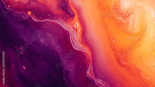 Vivid orange and maroon colors blend together in this abstract background. The fluid design creates a sense of depth and movement, making it an eye-catching backdrop for any project.