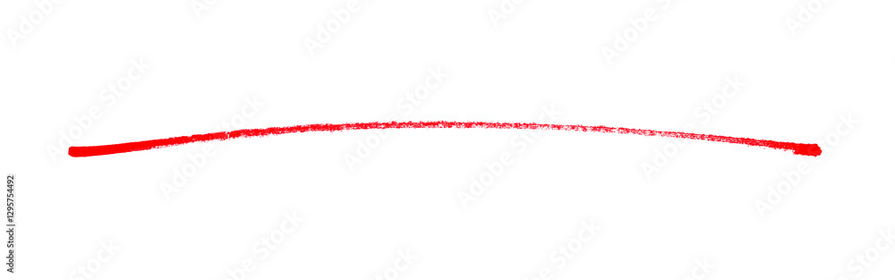 Handgemalte Stift Linie in rot zum Unterstreichen Handgemalte Stift Linie in rot zum Unterstreichen