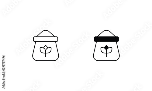 fertilization  icons set line and glyph vector icon