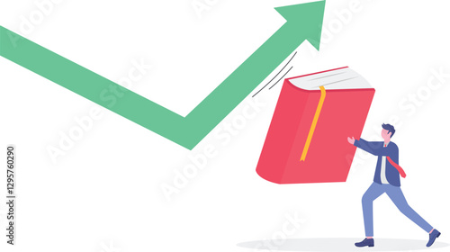 Social media illustration, business concept, web design

