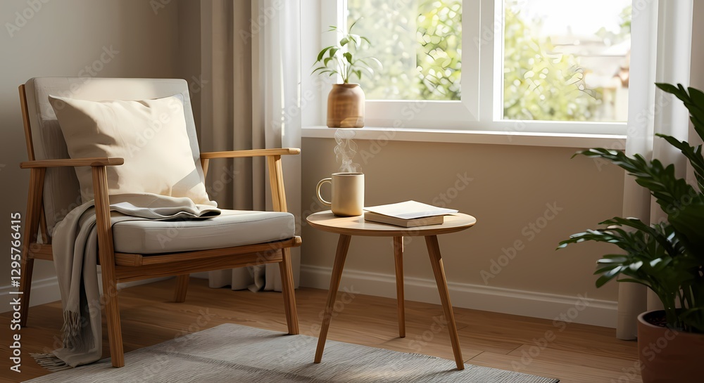 Fototapeta premium リビングの静かな時間