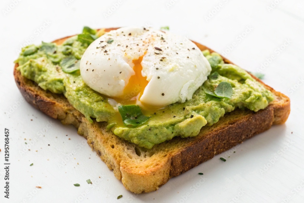 avocado toast with poached egg on white avocado toast with poached egg on white