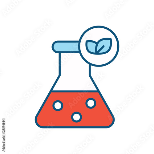 Flask vector icon 