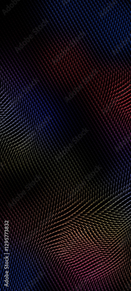 Colorful abstract pattern with swirling lines on a dark background Colorful abstract pattern with swirling lines on a dark background