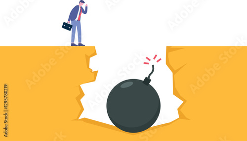 Social media illustration, business concept, web design

