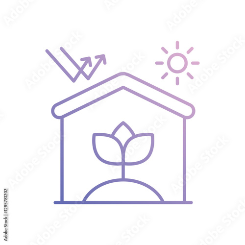 Greehouse vector icon