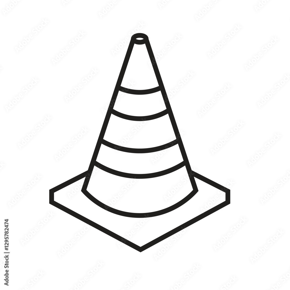 Road Traffic Cone Icon Road Traffic Cone Icon