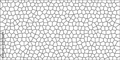 Crystal Voronoi Diagram Background for Website, Fabric Print. Seamless pattern vintage background. Retro tiles broken glass isolated crystalize terrazzo vintage vector. Cement kitchen decor