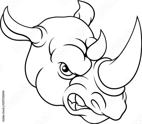 A rhino or rhinoceros mean,...