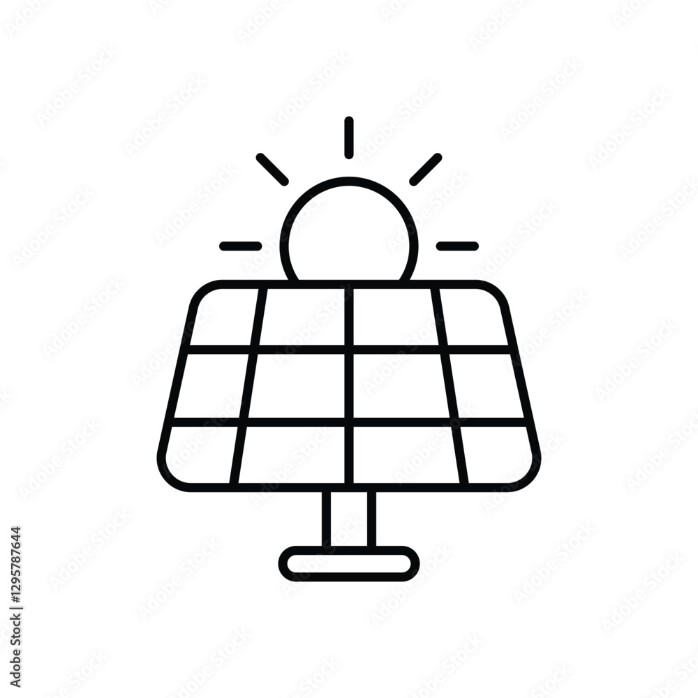 Solar Panel vector icon