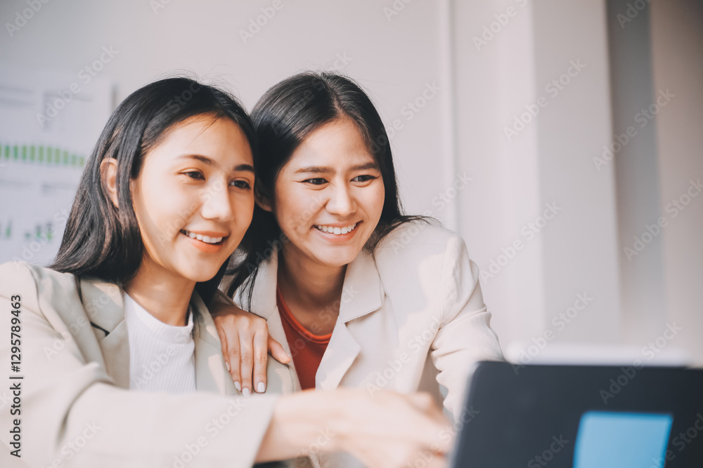Group of Asian business people team meeting in modern office working design planning and ideas concept Group of Asian business people team meeting in modern office working design planning and ideas concept