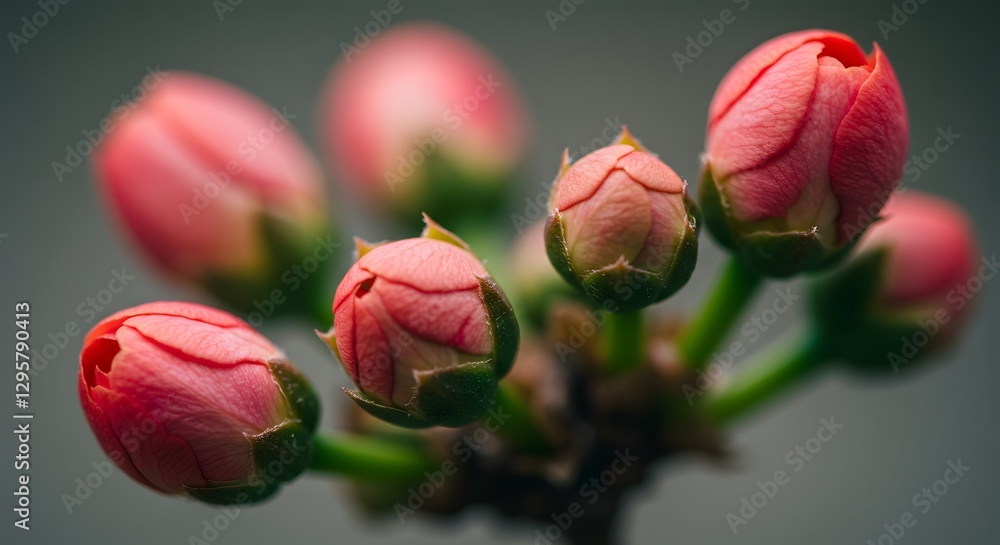 Close-up Photography of Five Delicate Pink Flower Buds Close-up Photography of Five Delicate Pink Flower Buds