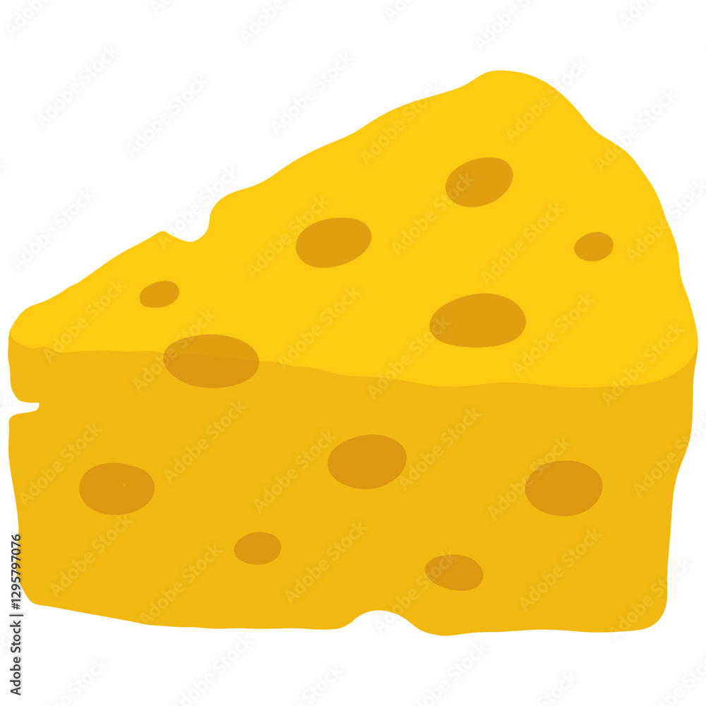 Hand drawn cheese cartoon illustration Hand drawn cheese cartoon illustration