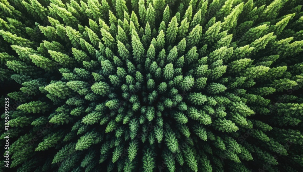 Aerial view of vibrant green pine forest canopy, nature background Aerial view of vibrant green pine forest canopy, nature background