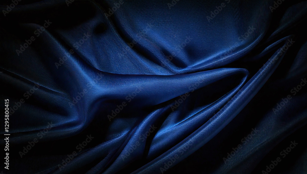 Obraz premium 푸른색 실크 천 배경