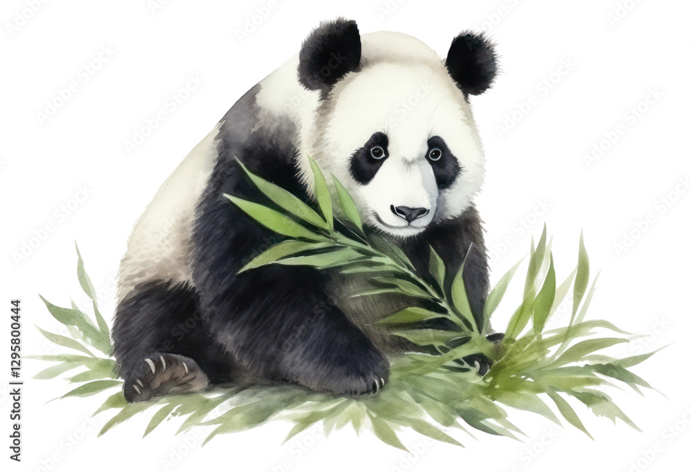 Naklejka premium PNG Wildlife animal mammal panda.