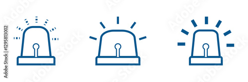 siren alarm icon sign vector