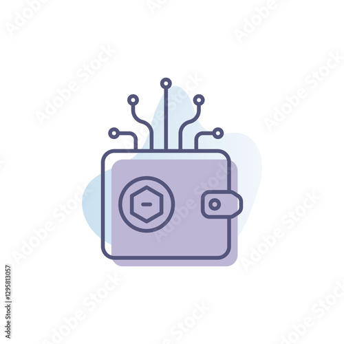 Digital Wallet Vector icon